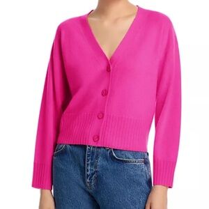 Aqua Pink Women's Cardigan Sweater